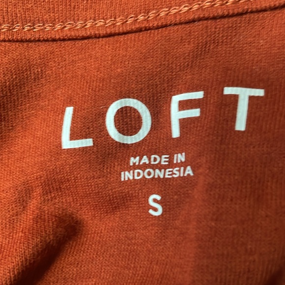 LOFT ladies tank. Burnt orange color. Like new. Small. Nice - Picture 4 of 5